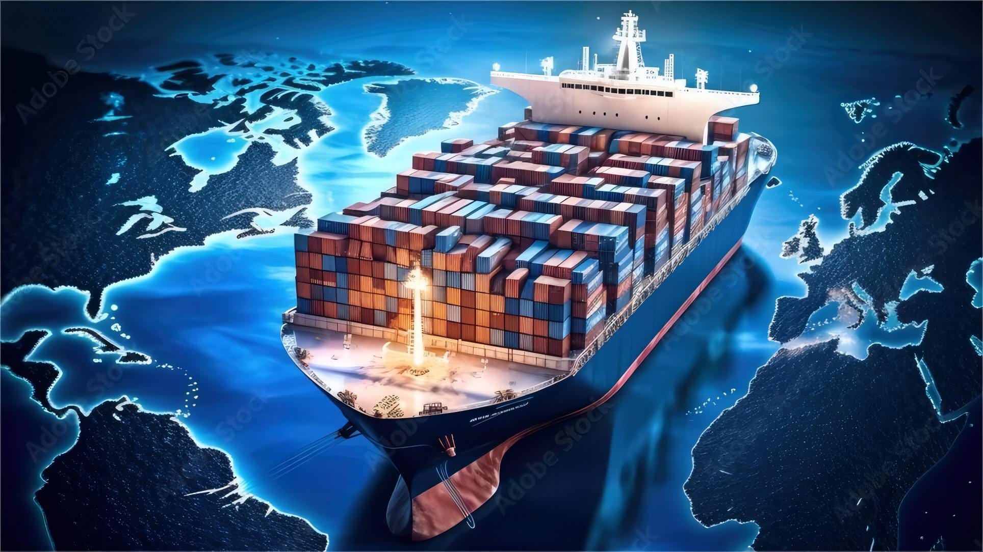 Comparison chart of shipping methods for international freight