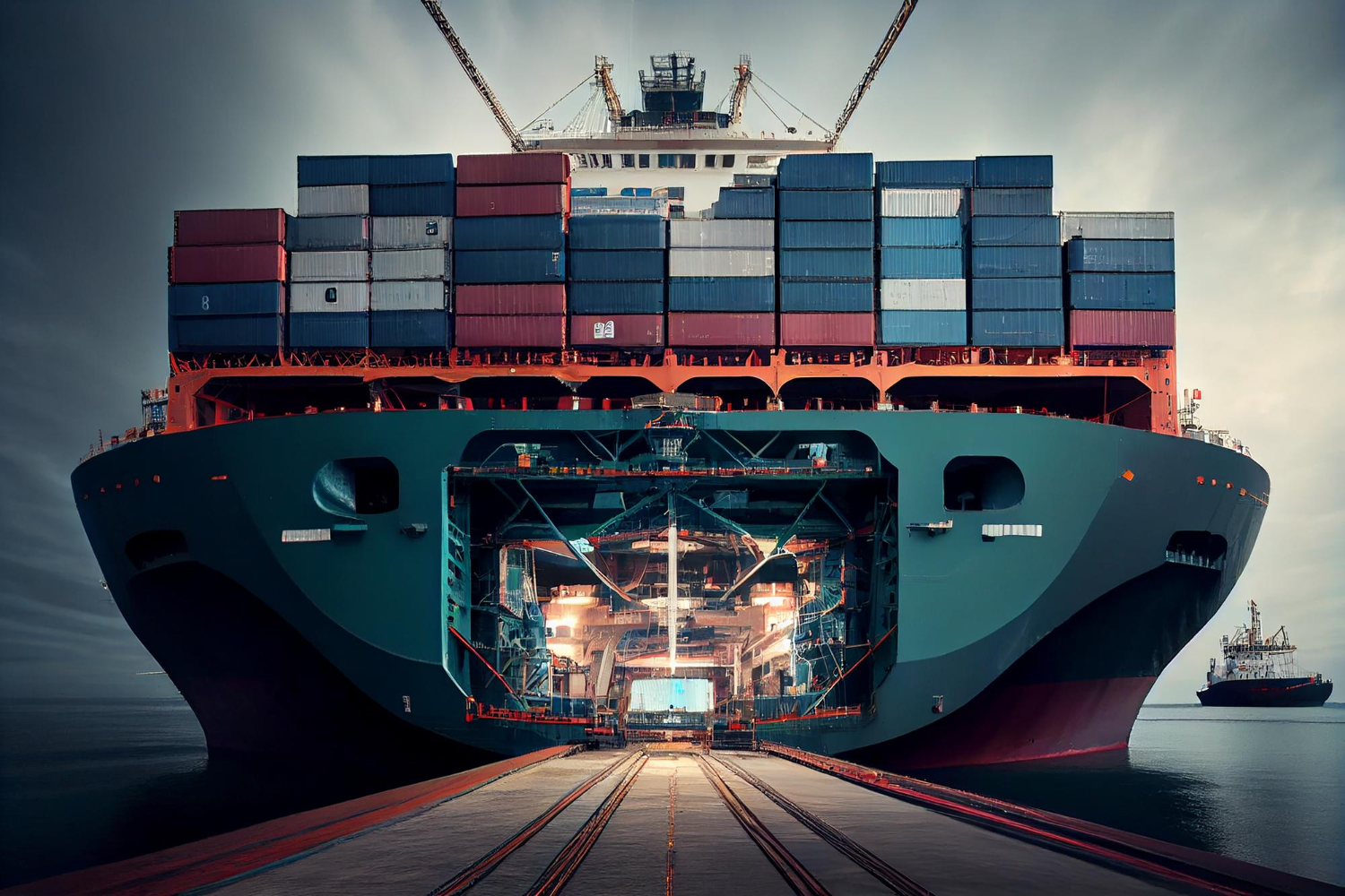 Global shipping routes from China to United Kingdom ports