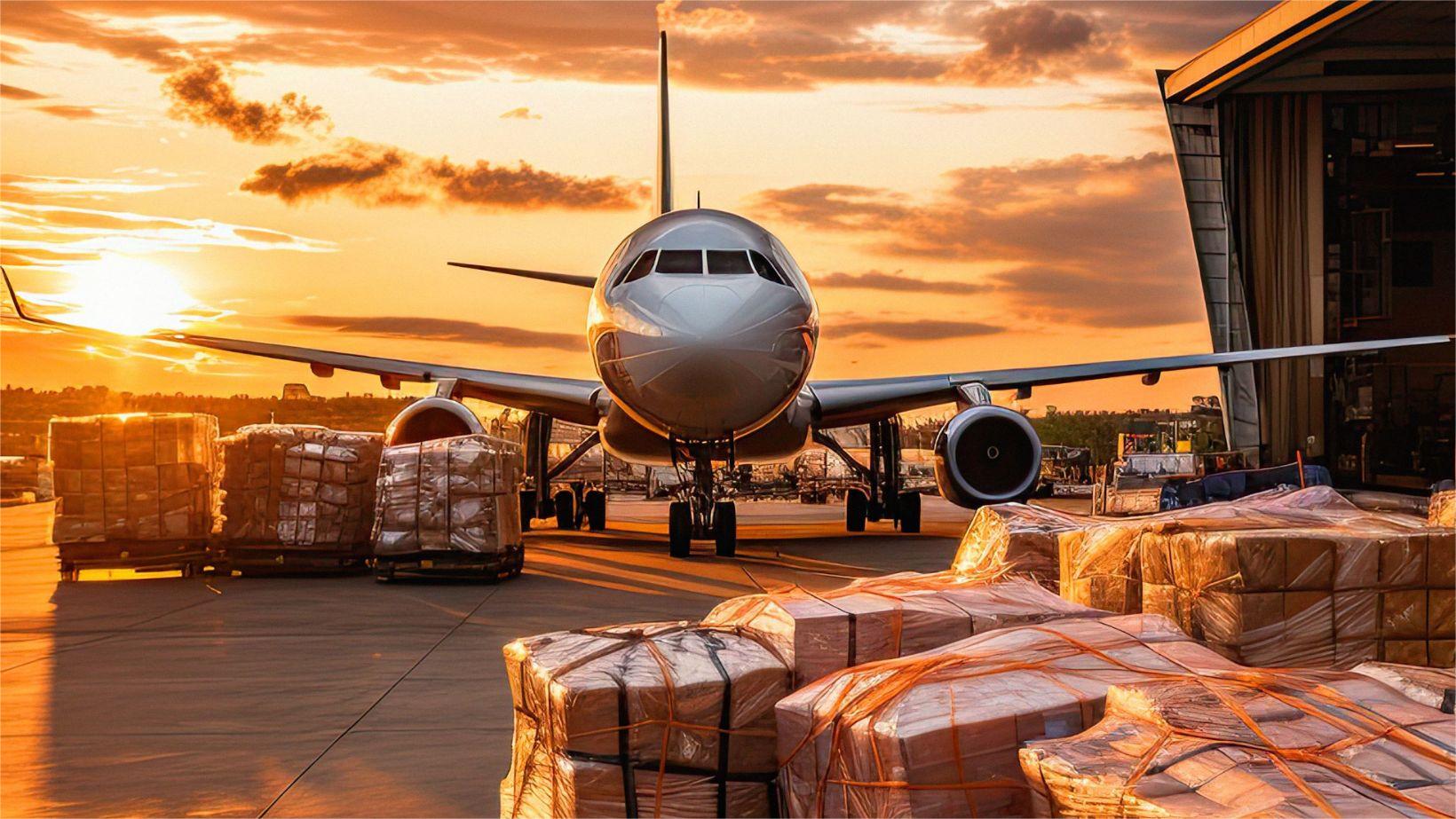 Express shipping packages arriving in the UAE from China