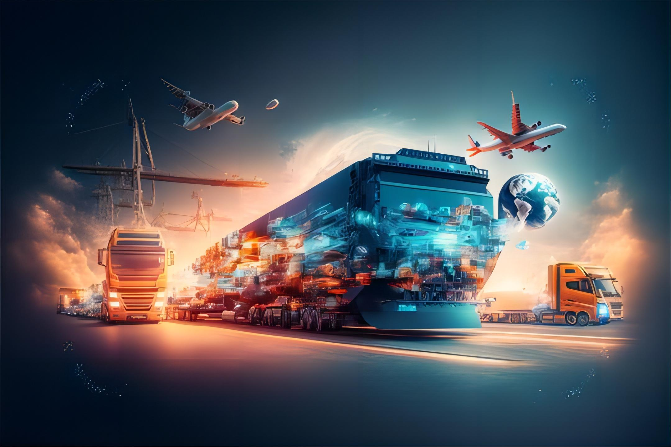 Logistics professional reviewing shipping documents for sea freight